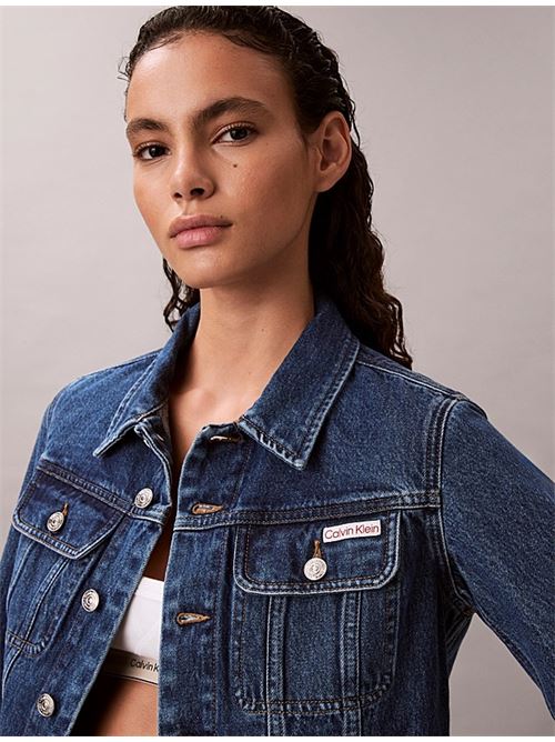 cropped 90s jkt indigo CALVIN KLEIN JEANS | LV047E629GMZK